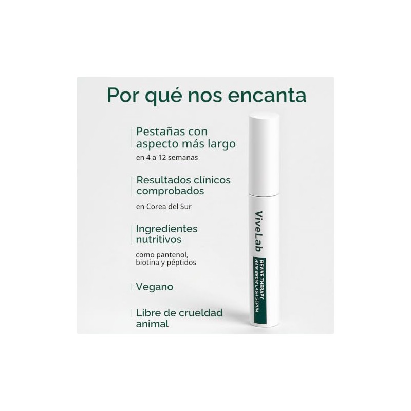 ViveLab- "Biotin Lash Serum Suero para el crecimiento de pestañas