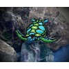 Mini - Small Sea Turtle - Facing Left - Embroidered
