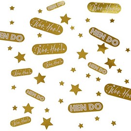 Neviti 776162 Woo Hoo Hen Do-Table Confetti 5 x 5 x 0.1 cm Gold