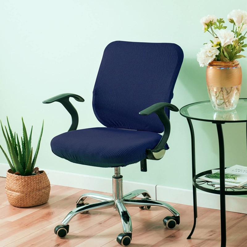 Fenteer Stretch Office Covers Seat Cover Slipcover Desk Seat Cushion