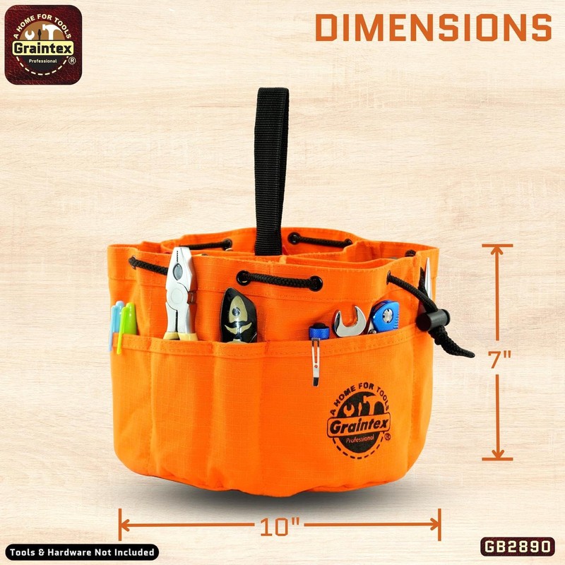 Graintex GB2890 - Bolsa de mano (18 bolsillos, cierre de