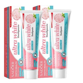 Rose Salt Clean Bright White Removing Smoke Spot Tooth Stain Toothpaste Fresh Breath Whitening Teeth Gum Care Anti-Moth Teeth Fixation - Specification: 2pcs Rose Salt Toothpaste