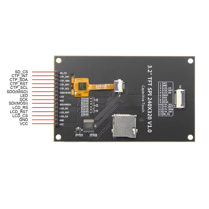 TFT LCD IPS Screen Display Module,3.2 inch SPI Serial Port