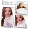 SAFIGLE 8 Pcs Nose Clips Lightweight Nose Bleed Stopper Kit