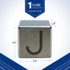 Tungsten Engraved Cube - 0.5" (J)