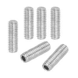 PATIKIL 100 Pcs Hex Socket Grub Screw, M4x12mm Flat Point Grub Bolt 304 Stainless Steel Head Socket Set Screws for Door Handles Light Fixture Repair