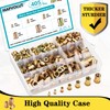 MAPVOLUT 405-Piece Metric Rivet Nut Assortment Kit | M3-M12 UNC