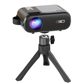 Projector, Mini Projector Tripod, HORLAT Tripod for Mini Projector with 360° Metal Rotating Ball Head for Camera, Mini Projector, Webcam (Light Grey)