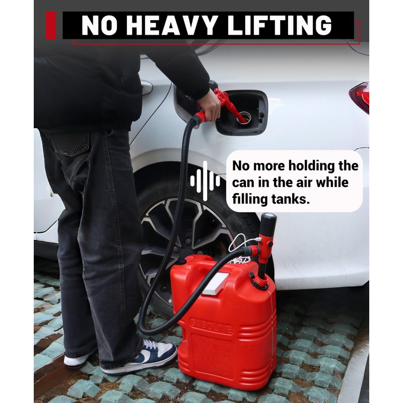 FUELIO 2025 UPGRADED Fuel Transfer Pump - Leak-Proof USB Charging