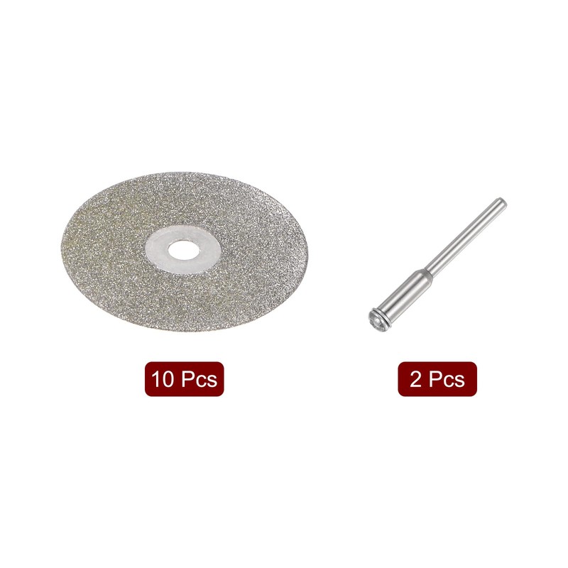 sourcing map 10pcs Diamond Cutting Wheel 25mm Full Sand Diamond