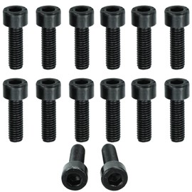 12pcs Bicycle Bolts, M5 Bicycle Water Bottle Cage Screws for Bicycle Water Bottle Holder