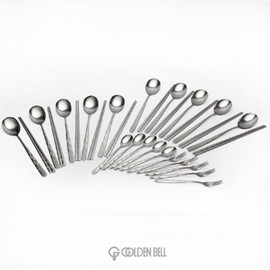 Check Sanding Cutlery Assortment 21-Piece Set / 체크 샌딩수저 종합 21P 세트