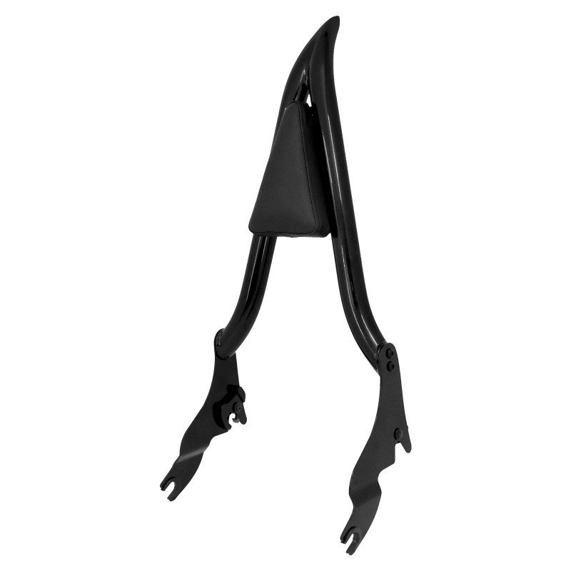 HDBUBALUS 22" Black Detachable Passenger Backrest Sissy Bar For Harley