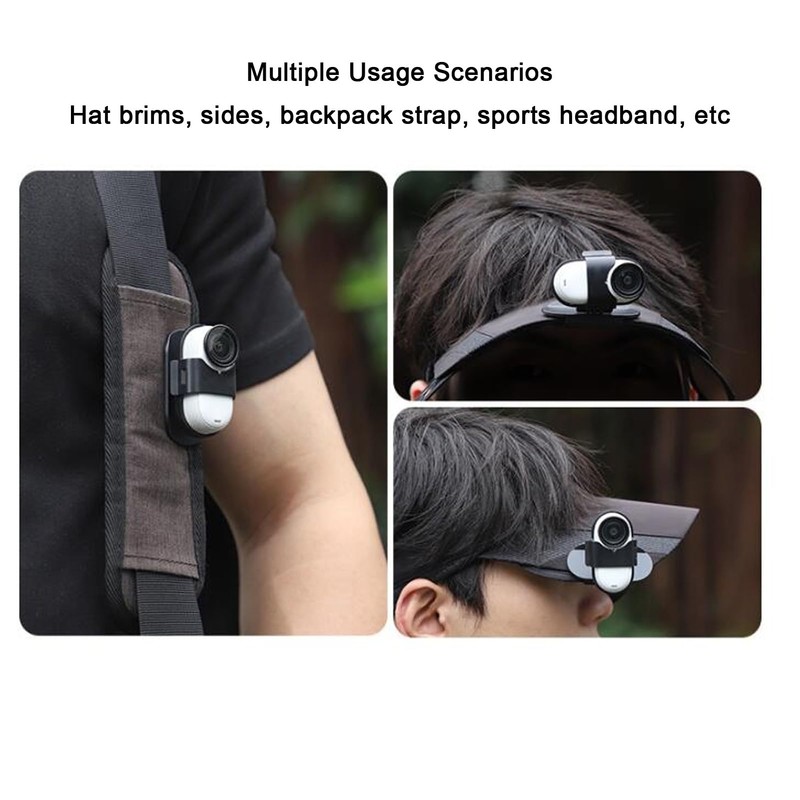 Quick Release Hat Clip Mount for Insta360 GO 3S, Quick