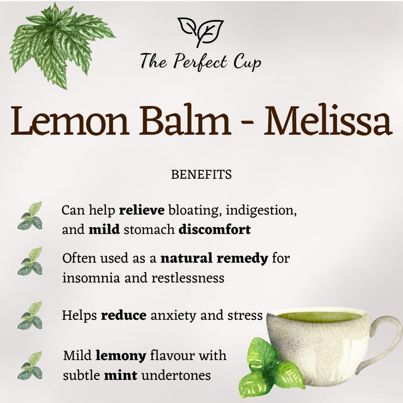 Lemon Balm Melissa Loose Leaf Tea (50g) Herb Tea Premium