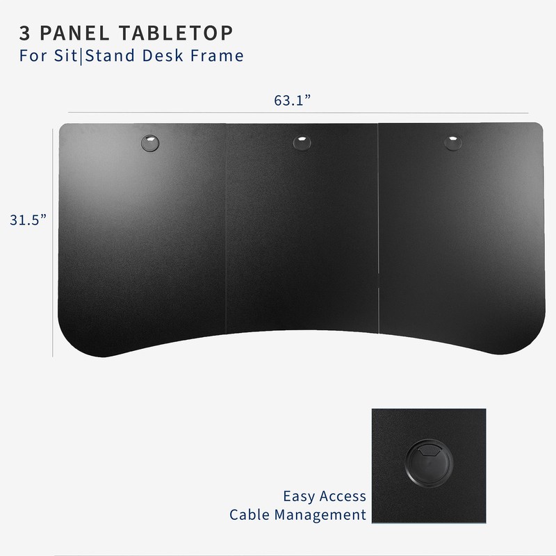 VIVO 63 x 32 inch Universal Table Top for Standard