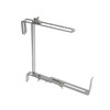 bellissa 2 pieces (1 pair) flower box brackets, hooks for