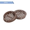 sourcing map Round Soffit Vents 2 inch, 8Pcs Brown Plastic