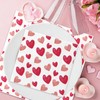60 Pack Valentine's Day Napkins Paper, Pink Heart Napkins, 6.5
