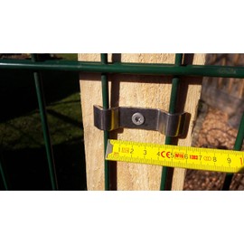 Clamp Clamp Clamp Element Mat Attachment Double Rod Mat Fence Holder Fixing 20 x Stainless Steel A2