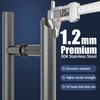 Ranbo 48" Door Pull Handle, 1.2mm 304 Stainless Steel, Matte