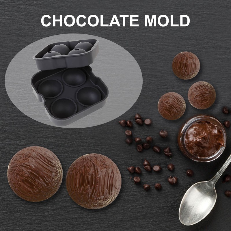 Bahoki Essentials Ice Molds - Silicone Ice Cube Tray With