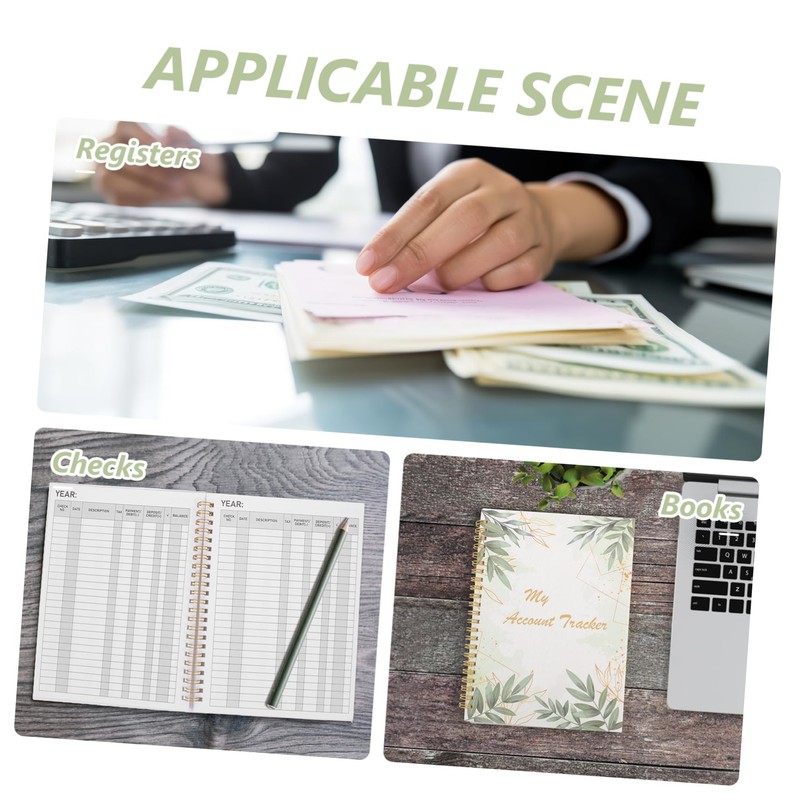 Operitacx 1 Checkbook Notebook Tool Notebook Tracker Financial Tracking Tool