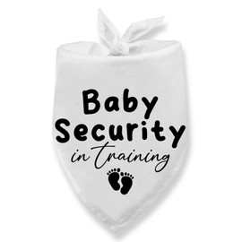 Dog Bandana Pregnancy Announcement Baby Security in Training Baby Announcement Dog Bandana for Dogs Pregnancy Gender Reveal Pet Scarf for Small Medium Cats Dogs