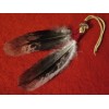 Feather Native American made Bald Eagle Feather Hair Tie Regalia