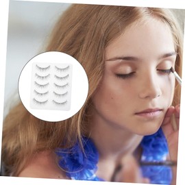 BIUDECO Natural Lashes False Eyelashes 5 Pairs Decorative Eyelashes for Women Realistic Look Set