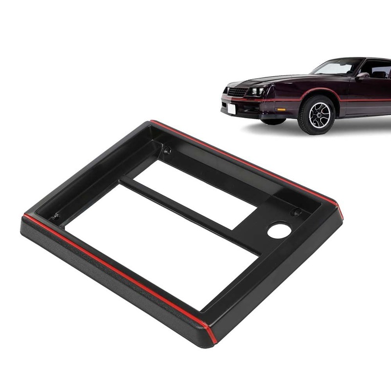 G-PLUS Radio Face Plate w/Red Trim Compatible with El Camino