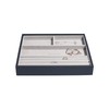 Stackers Navy Classic Medium Jewellery Box Ring/Bracelets Layer