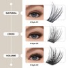 EASITENSION Lash Clusters DIY Eyelash Extension,80 Clusters Lashes 10mm 12mm