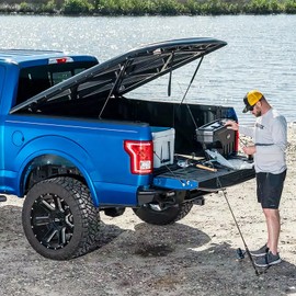 Vepagoo 24 inch 110lb/489N Gas Struts Shocks Lift Support Spring for Tonneau Cover Truck Pickup Bed RV Door Replacement Sturt SE244P110EZ10 Set of 2