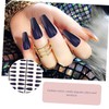 WOONEKY Fake Nails 3 Sets of 24pcs Artificial Fingernails for
