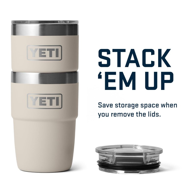 YETI Rambler 8 oz Stackable Cup, Stainless Steel, Vacuum Insulated