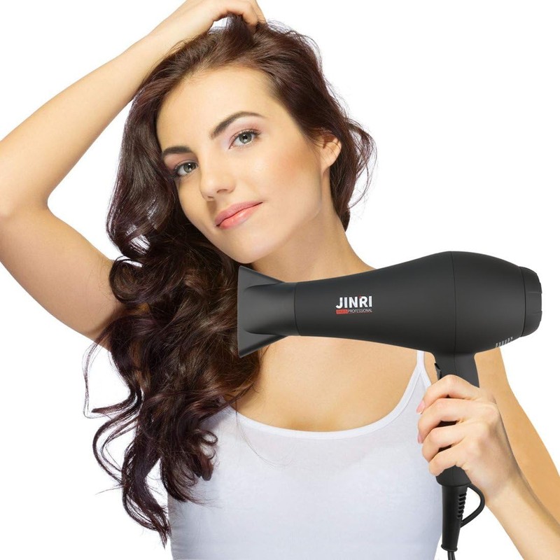 JINRI Hair Dryer, 1875W, 3 Heat & 2 Speed, with