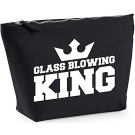 Hippowarehouse Glass Blowing King printed make up cosmetic wash bag 18x19x9cm