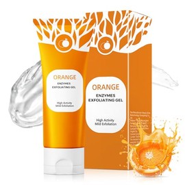 Natural Orange Exfoliating Gel - Exfoliante Facial con Ácido Salicílico | Limpiador Facial Piel Grasa | Gel Exfoliante | Jabón Facial Exfoliador (orange, 1pcs)