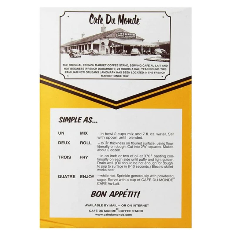 Cafe Du Monde Beignet Mix French Doughnuts Bundle, Includes Two
