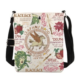 POFULL Fantasy Book Lover Crossbody Bag Reader Gift Percy Merch Bookish Gift (LONG ISLAND)