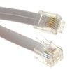 kenable FLAT RJ12 6P6C to RJ12 6P6C Cable Plug to