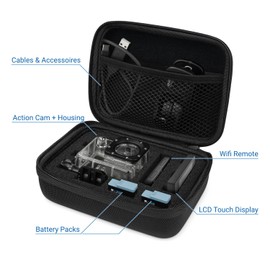 deleyCON GoPro Bags, black, travel bag