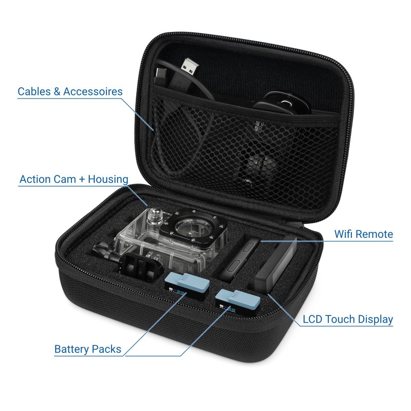 deleyCON GoPro Bags, black, travel bag