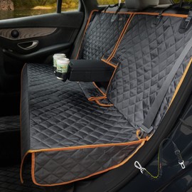 iBuddy Car Seat Cover Waterproof Back Seat Cover for Kids and Dogs Without Smell Heavy Duty and Nonslip Rear Seat Protector Non Stick Fur Bench Seat Cover for SUV Van Easy to Install Machine Washable