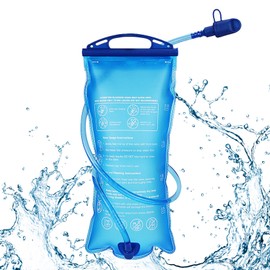 2L Water Bladder 2L Leak-Proof Hydration Bladders, BPA Free Hydration Packs Bags Pouch with Insulated Tube, Leakproof Water Reservoir for Backpack Hiking Running Cycling Camping Outdoor Sports