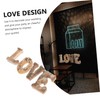 COHEALI 4pcs Rustic Decor Love Letters for Valentine's Day Weddings