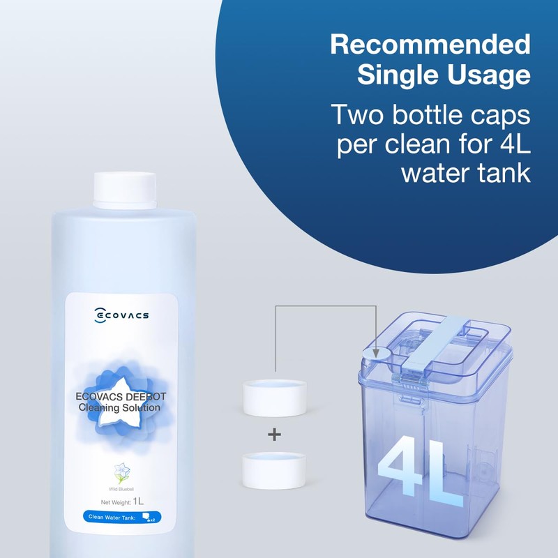 ECOVACS Multi-Surface Floor Cleaning Solution, Compatible with DEEBOT X11 OMNI