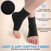 MENG YU QIAN XUN Ankle Compression Sleeves(Pair), Open Toe Socks