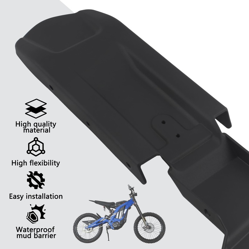 Motorcycle Surron Rear Seat Mudguard,Plastic Electric Dirt Bike Back Mud
